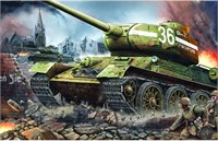 00902  техника и вооружение  Soviet Танк 34/85 Model 1944 Factory No. 183  (1:16) 9580208009025