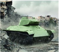 100015  техника и вооружение  Танк 50 Soviet Light Tank  (1:100) 2000000158952