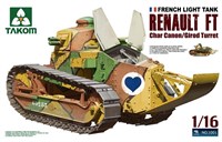 1001  техника и вооружение  RENAULT FT-17  (1:16) 4897051420019