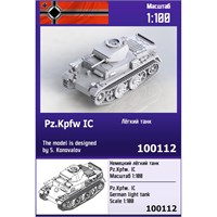 100112  техника и вооружение  Немецкий лёгкий танк Pz.Kpfw. IC  (1:100) 2000000226460