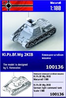 100136  техника и вооружение  Kl.Pz.Bf.Wg 2KIB German Light Command Tank  (1:100) 2000000257365
