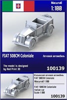 100139  техника и вооружение  Fiat 508CM Coloniale  (1:100) 2000000257396