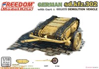 16003  техника и вооружение  Sd.kfz. 302 Goliath Demolition Vehicle with cart  (1:16) 4711511160034