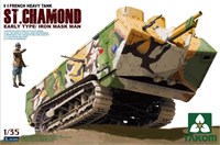 2002  техника и вооружение  French Heavy Tank St. Chamond Early Type/ Iron Mask Man  (1:35) 4897051420033