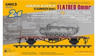 35A03-MW  техника  и вооружение  German Railway Flatbed Ommr (2 in 1) Metal Wheel Edition  (1:35) 2000002181767