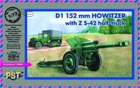 72031  техника и вооружение  D-1 152 mm Howitzer with Z-42 Half-Truck (1:72) 2000000026633