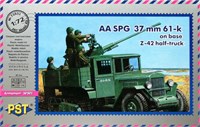 72033  техника и вооружение  AA SPG 37 mm 61-k on base З&amp;С-42 half-truck  (1:72) 2000000026640