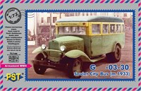 72082  техника и вооружение  Г@З-03-30 Soviet city bus (m.1933)  (1:72) 2000000103051