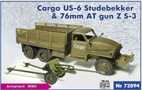 72094  техника и вооружение  Studebekker &amp; 76mm AT gun З&amp;С-3  (1:72) 2000002202387