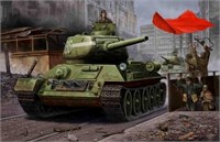 84809  техника и вооружение  Russian Танк-34/85 tank (model 1944 angle-jointed turret)  (1:48) 6939319248091