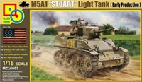 MC16007  техника и вооружение  M5A1 "STUART" LIGHT TANK (Early Production)  (1:16) 2000002047780