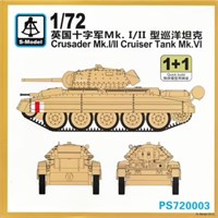 PS720003  техника и вооружение  Crusader Mk.I/II Cruiser Tank Mk.VI 1+1 Quickbuild  (1:72) 2000000192703