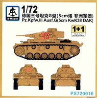 PS720016  техника и вооружение  Pz.Kpfw. III Ausf. G (5cm KwK38 DAK) 1+1 Quickbuild  (1:72) 2000000192772
