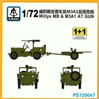 PS720047  техника и вооружение  Willys MB &amp; M3A1 AT Gun 1+1 Quickbuild  (1:72) 2000000192888