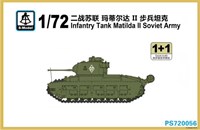 PS720056  техника и вооружение  Infantry Tank Matilda II Soviet Army 1+1 Quickbuild  (1:72) 2000000192901