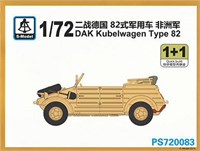 PS720083  техника и вооружение  DAK Kübelwagen Type 82 1+1 Quickbuild  (1:72) 2000000192963