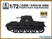 PS720090  техника и вооружение  Pz.kpfw.I Ausf.A Early Production 1+1 Quickbuild  (1:72) 2000000217505