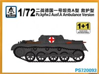 PS720093  техника и вооружение  Pz.kpfw.I Ausf.A Ambulance Version 1+1 Quickbuild  (1:72) 2000000192987