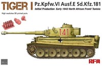 RM-5001u  техника и вооружение  Tiger I Initial Production Early 1943 North Africa/Tunisia  (1:35) 4897062620699