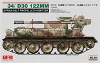 RM-5030  техника и вооружение  Танк-34/D30 122MM Syrian Self-Propelled Howitzer  (1:35) 4897062620385
