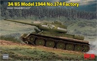 RM-5040  техника и вооружение  Танк-34/85 Model 1944 No.174 Factory  (1:35) 4897062620514