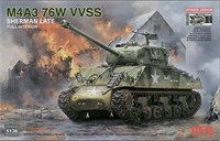 RM-5136  техника и вооружение  M4A3 Sherman 76W VVSS Late w/Interior Upgrade Version  (1:35) 4897062622198