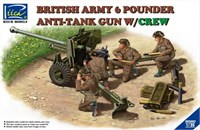 RV35042  техника и вооружение  British Army 6 Pounder Anti-Tank Gun w/Crew  (1:35) 4544032724030