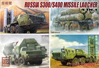 UA72173  техника и вооружение  ЗРК  RUSSIA S-300/S400 Missile launcher 4 in 1  (1:72) 2000000099880