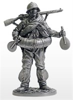 WW2-57  миниатюра  Боец РККА в плавательном костюме МПК. 1939-43 гг. СССР 2000000164403