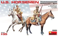 35151  фигуры  U.S. HORSEMEN. NORMANDY 1944  (1:35) 4820183310101