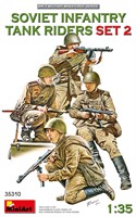 35310  фигуры  SOVIET INFANTRY TANK RIDERS SET 2  (1:35) 4820183313010