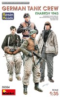 35354  фигуры  GERMAN TANK CREW. KHARKOV 1943. RESIN HEADS  (1:35) 4820183313560
