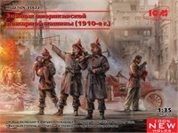 35622  фигуры  Экипаж американской пожарной машины (1910-е г.)  (1:35) 4823044408061