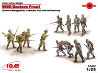 35690  фигуры   WWI Восточный фронт (3 в 1)  (1:35) 4823044403493