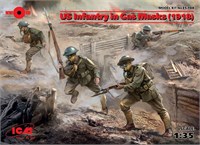 35704  фигуры  US Infantry in Gas Masks (1918)  (1:35) 2000000088112
