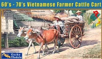 35GM0110  фигуры  60's-70's Vietnamese Farmer Cattle Cart  (1:35) 4892667351108