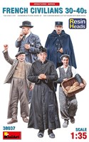 38037  фигуры  FRENCH CIVILIANS ’30-’40s. RESIN HEADS  (1:35) 4820183313256