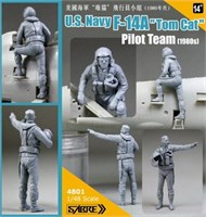4801  фигуры  U.S.Navy F-14A"Tomcat" Pilot Team (1980s) - RESIN KIT  (1:48) 6971889310051
