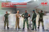 48087  фигуры  US Pilots &amp; Ground Personnel (Vietnam War)  (1:48) 4823044408016
