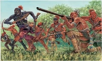 6061  фигуры  INDIAN WARRIORS (AMERIC.IND.WARS) (1:72) 8001283060615