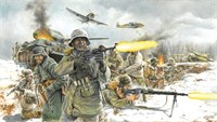 6151  фигуры  WWII German Infantry (Winter Uniform)   (1:72) 8001283061513