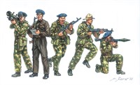 6169  фигуры  Soviet Special Forces "SPETSNAZ" (1980s) (1:72) 2000002093435