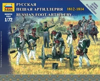 6809  фигуры  Русская пешая артиллерия (1:72) 4600327068095