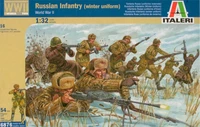 6876  фигуры  WWII RUSSIAN INFANTRY (WINTER UNIFORMS) (1:32) 8001283068765