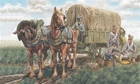 6886  фигуры  NAPOLEONIC WARS - FRENCH SUPPLY WAGON (1:32) 8001283068864