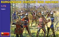 72001  фигуры  BURGUNDIAN KNIGHTS AND ARCHERS XV CENTURY  (1:72) 4820041100035