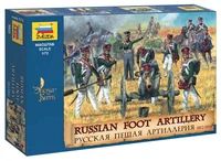 8022  фигуры  Русская пешая артиллерия 1812 гг. (1:72) 4600327080226