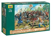8059  фигуры  Средневековая крестьянская армия (1:72) 4600327080592