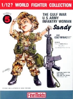FT5  фигуры  Gulf War U.S. Infantry Woman &amp; M16A2 (1:12) 2000002078678