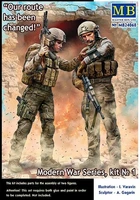 MB24068  фигуры  "Modern War Series, kit No. 1. "Our route has been changed!"  (1:24) 2000000153124